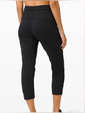 lululemon athletica Ready to Rulu Black Cropped Joggers